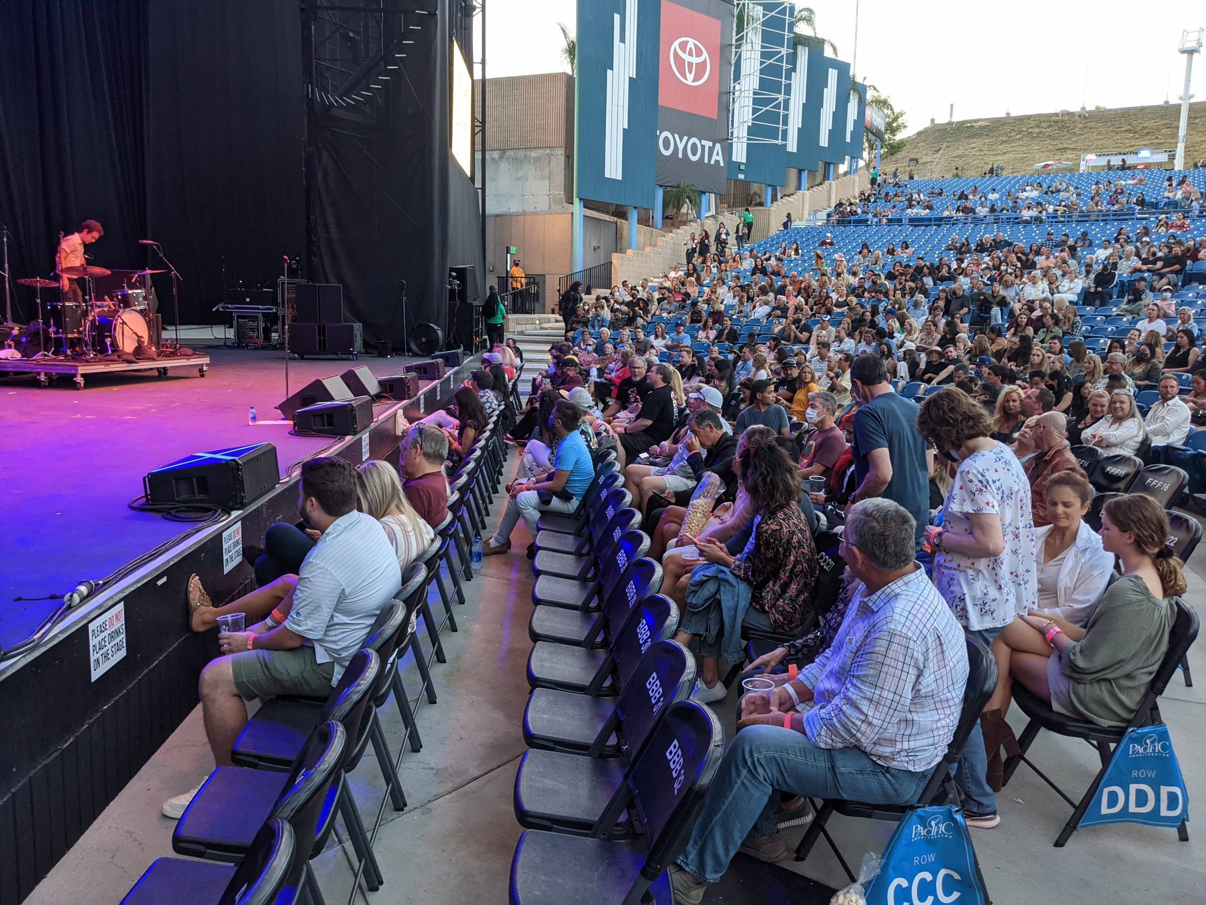 Seated Pit Section at The Pacific Amphitheater