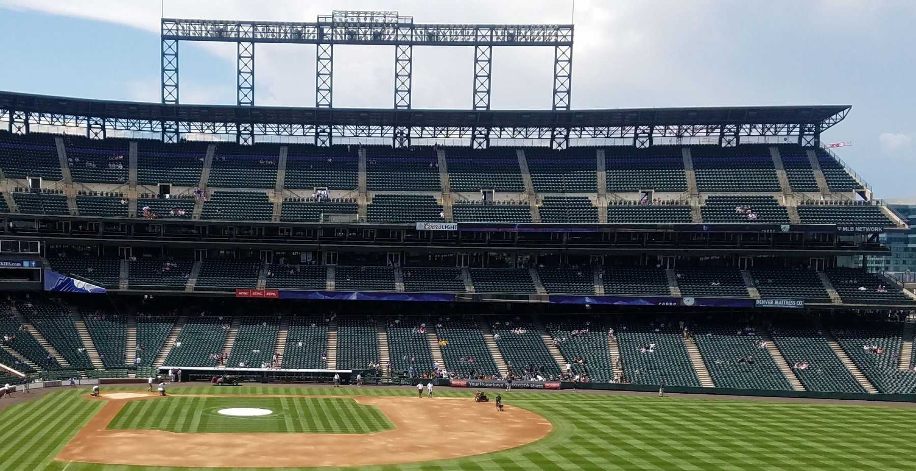 best shaded seats coors field