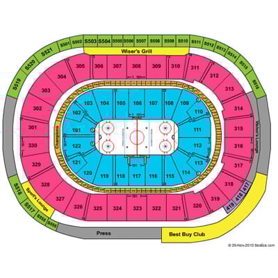 <?=Rogers Arena;?> Seating Chart