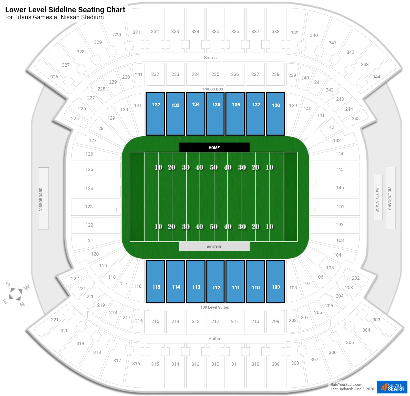 Nissan Stadium Virtual Seating Chart