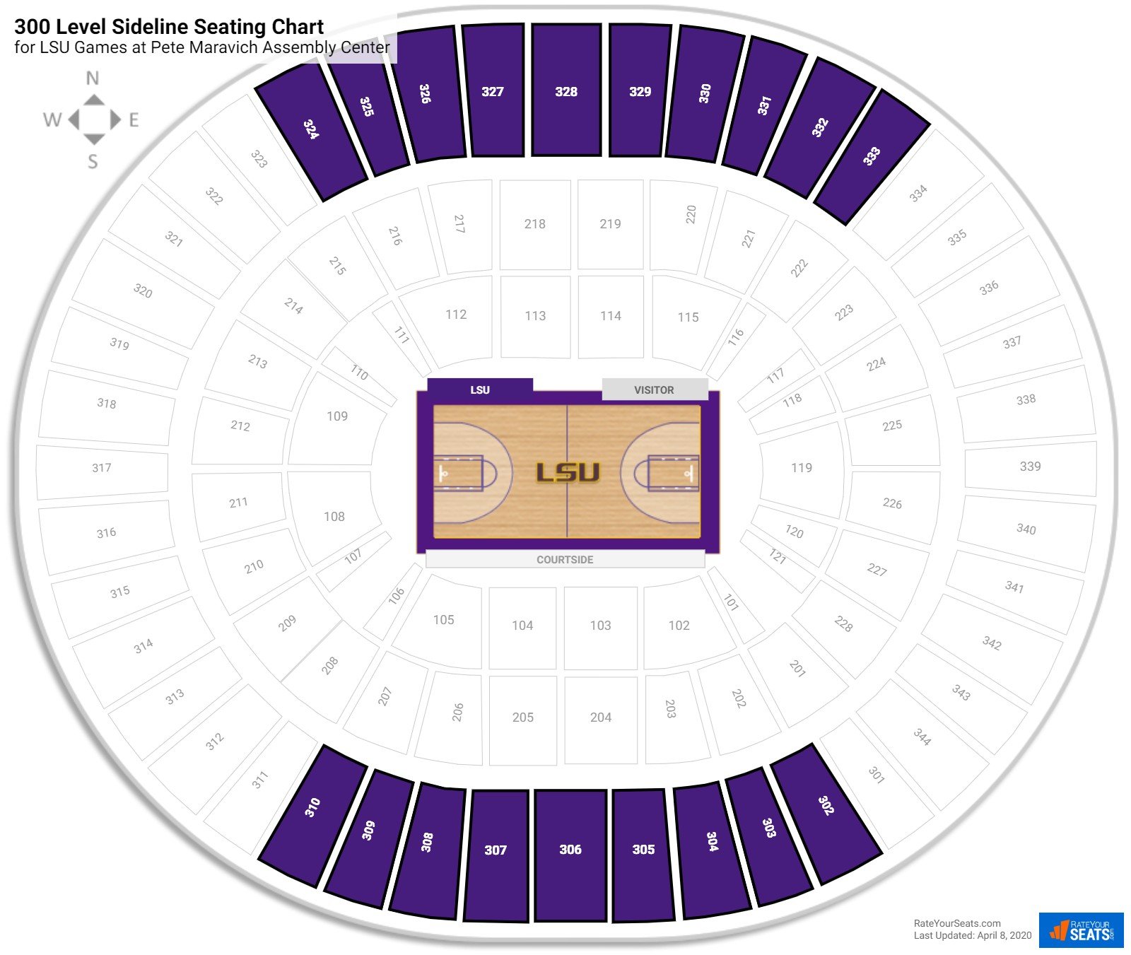 Pete Maravich Assembly Center (LSU) Seating Guide - RateYourSeats.com1600 x 1351