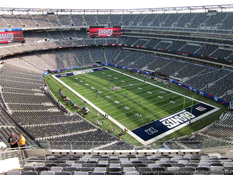 metlife stadium section 306 giants jets rateyourseats com bud light plaza metlife stadium