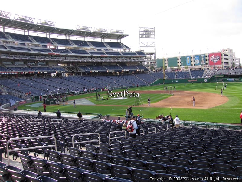 Nationals Park Seating Chart With Rows And Seat Numbers