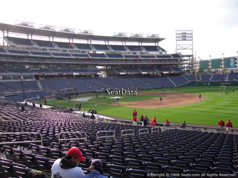 Nationals Seating Chart Rows