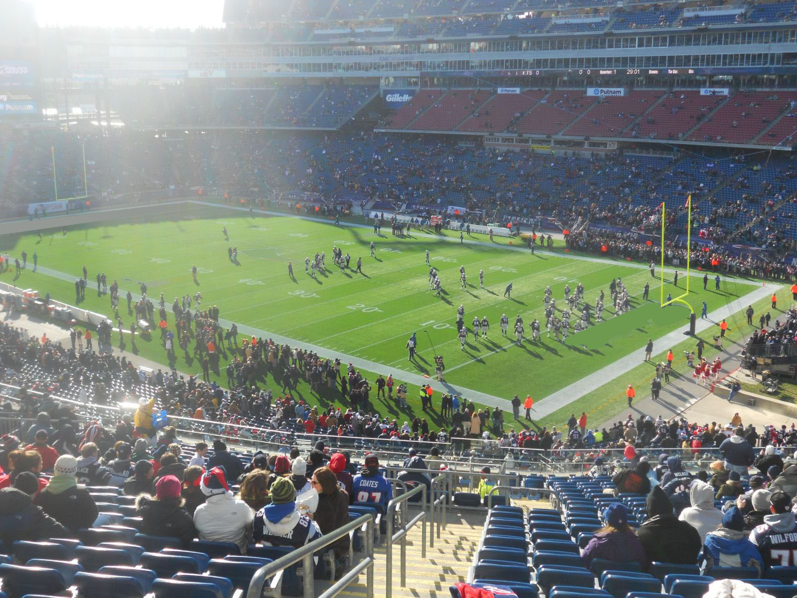 section 203, row 24 seat view  for football - gillette stadium