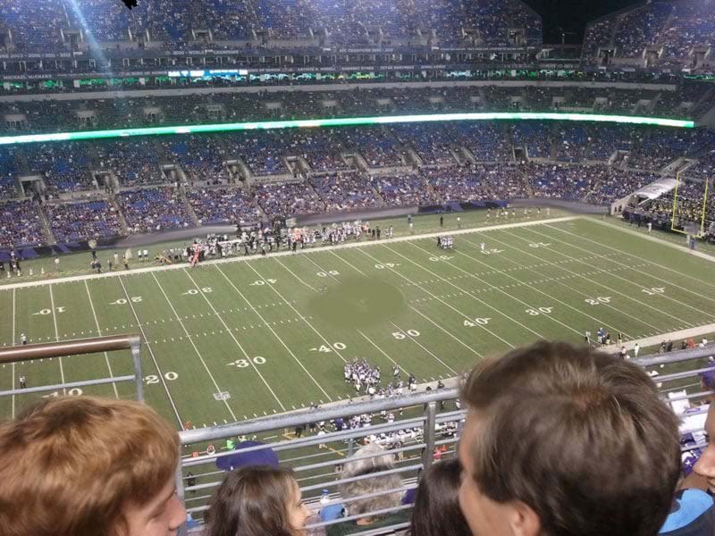 section 529, row 6 seat view  for football - m&t bank stadium