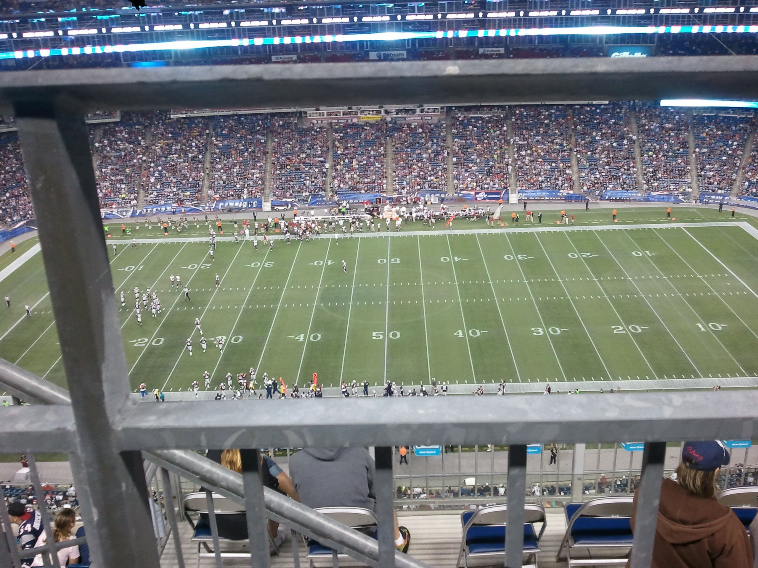 section 310, row 8 seat view  for football - gillette stadium