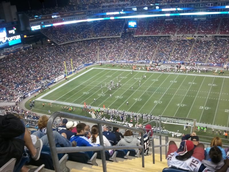 section 307, row 16 seat view  for football - gillette stadium