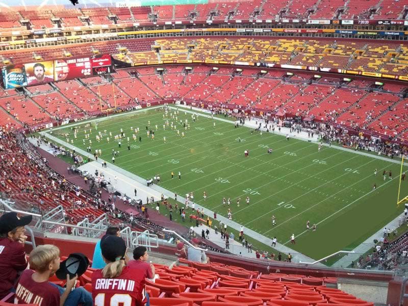 section 421, row 14 seat view  - fedexfield
