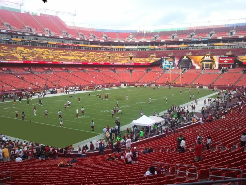 section 207 seat view  - fedexfield