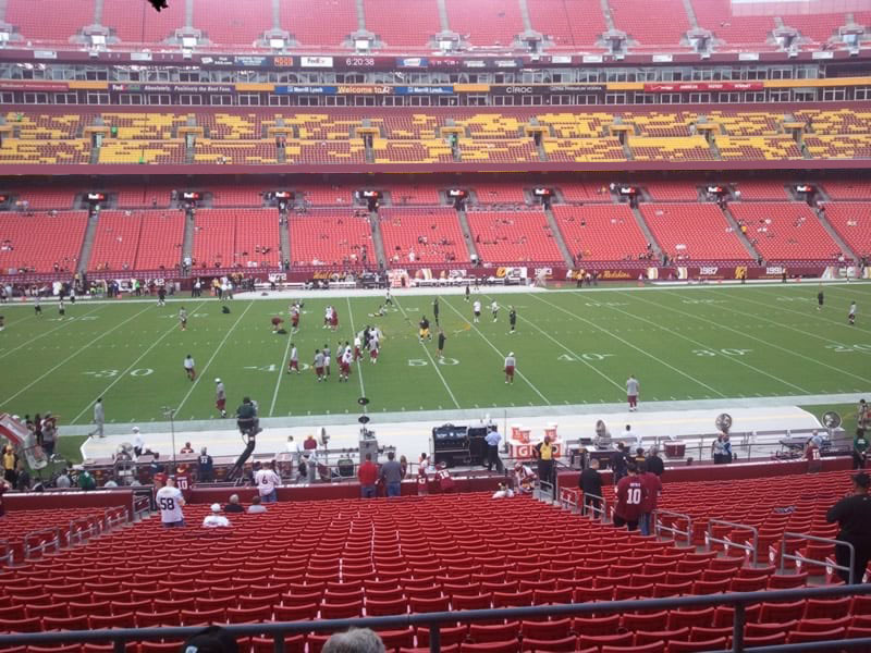 section 201 seat view  - fedexfield