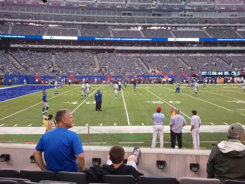 section 116, row 5 seat view  for football - metlife stadium