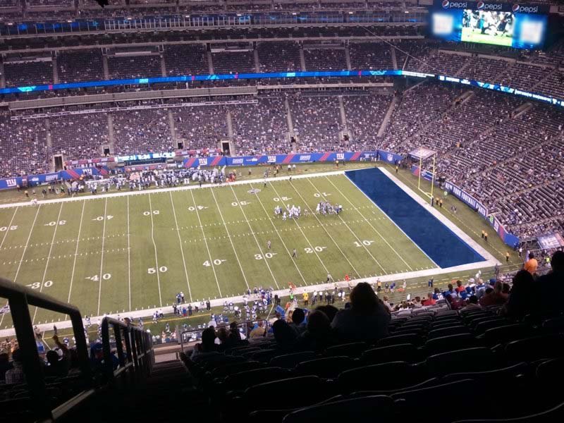 section 313, row 26 seat view  for football - metlife stadium