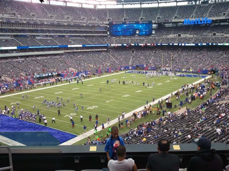 section 220a seat view  for football - metlife stadium