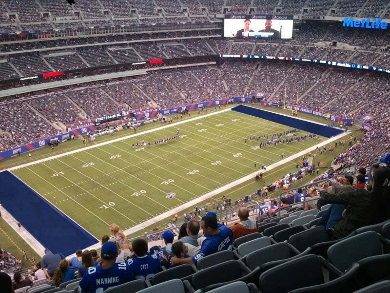 section 319 seat view  for football - metlife stadium