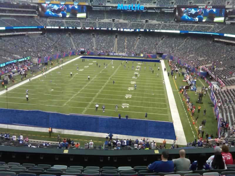 section 250a seat view  for football - metlife stadium