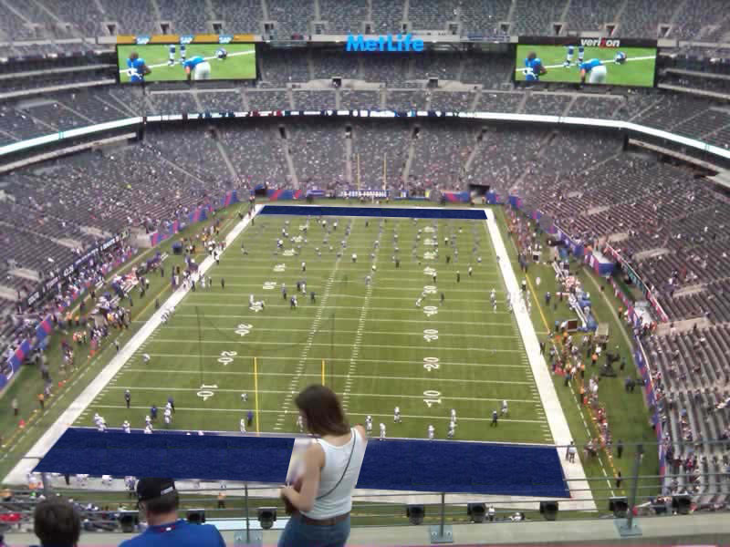 section 350 seat view  for football - metlife stadium