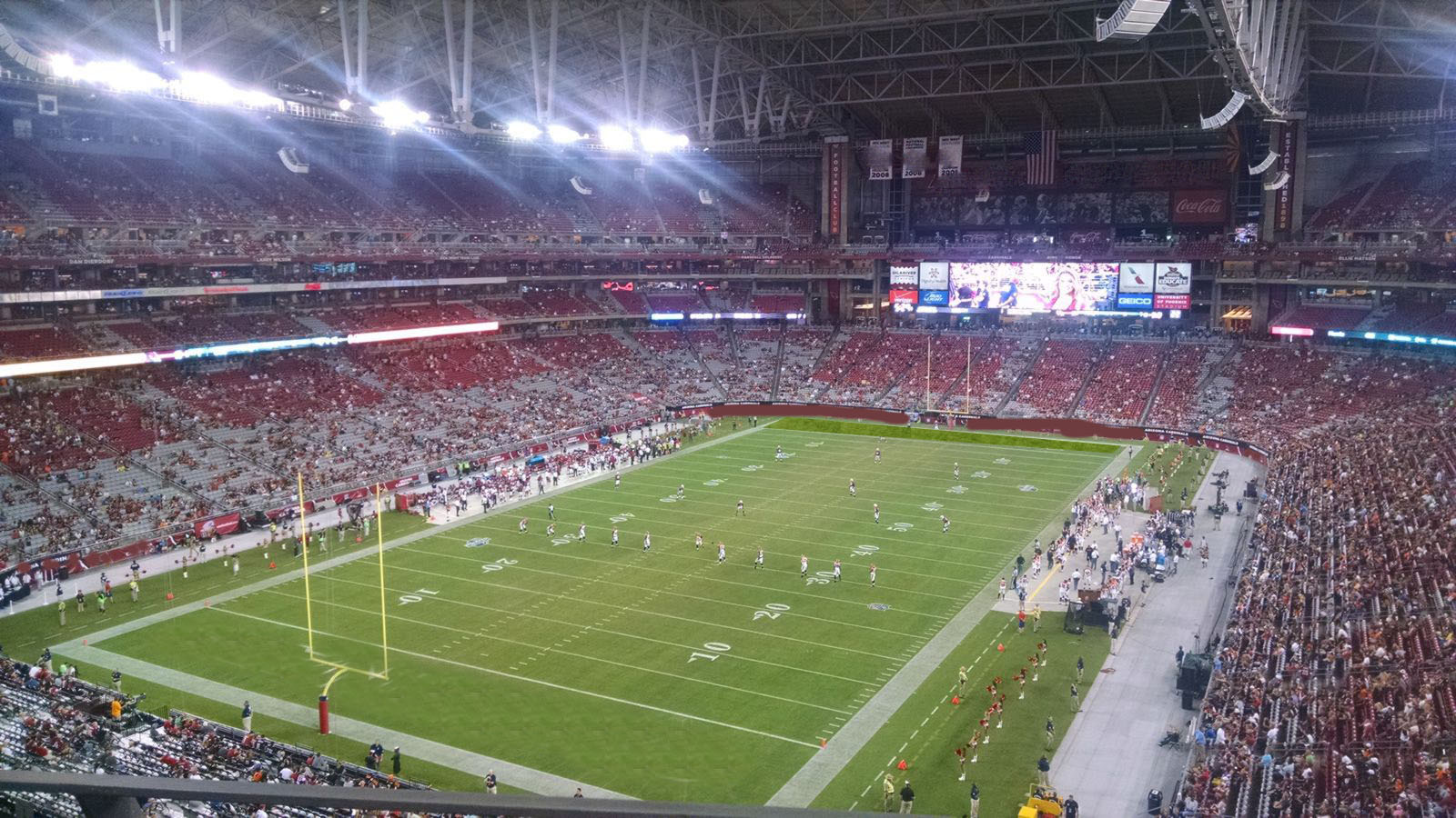 section 455, row b seat view  for football - state farm stadium