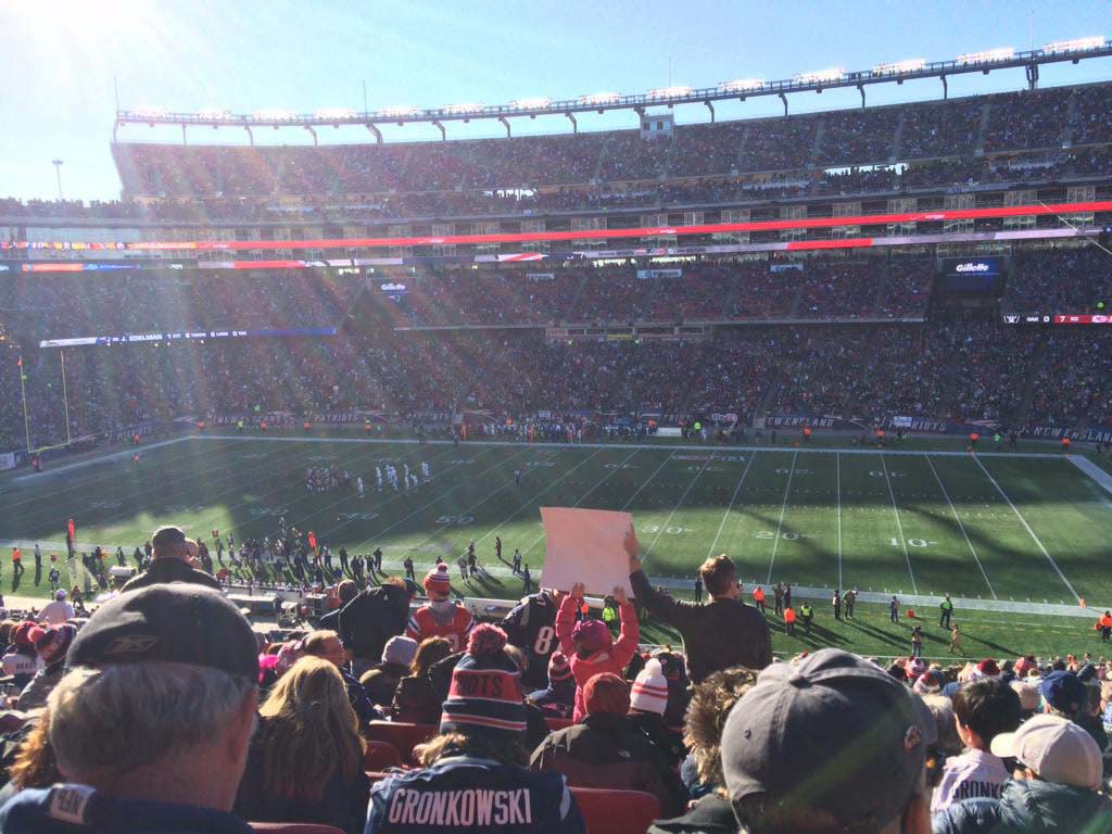 section cl6 seat view  for football - gillette stadium
