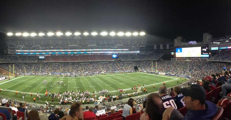 section cl32 seat view  for football - gillette stadium