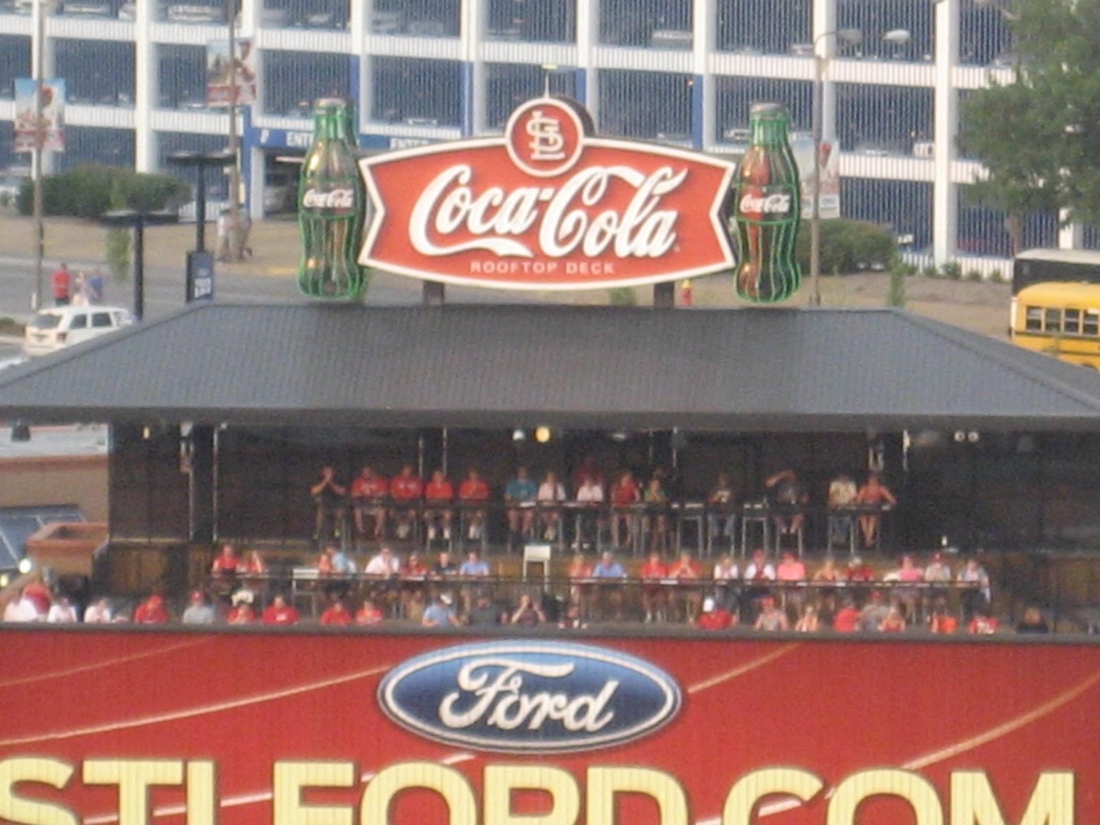 busch stadium coca cola rooftop deck rateyourseats com busch seating chart