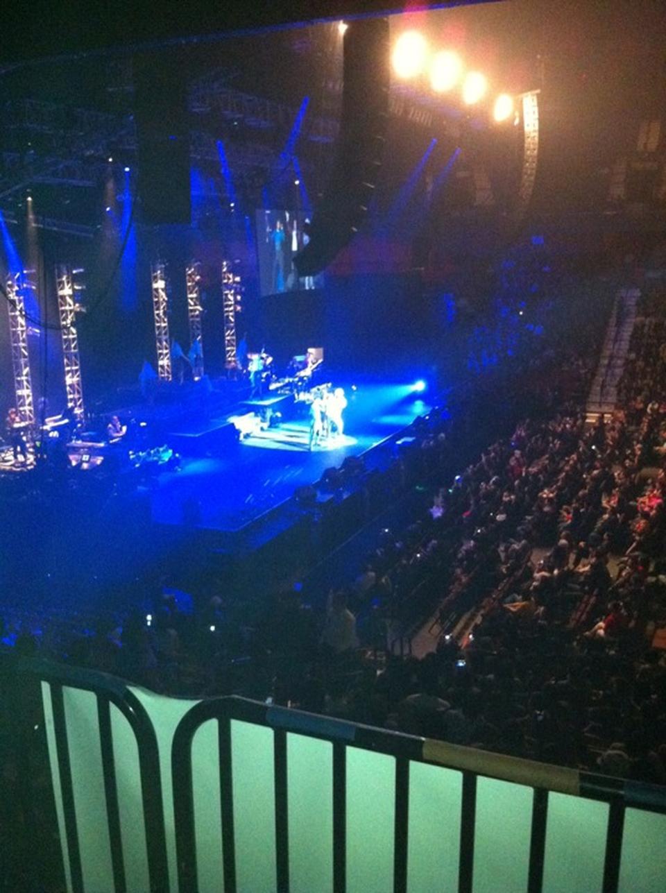section 118 seat view  for concert - mohegan sun arena