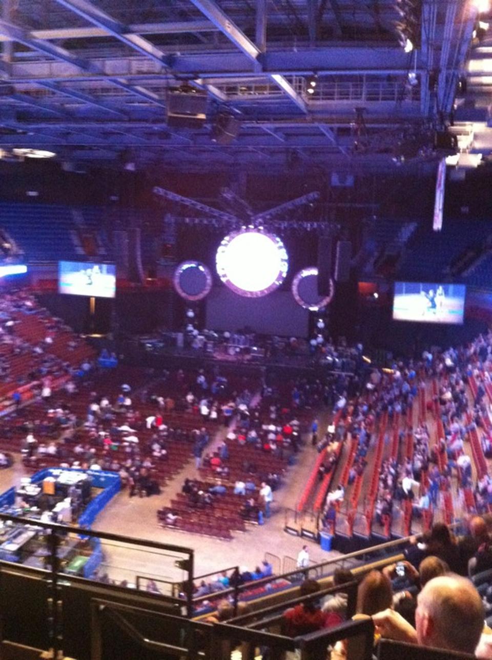 section 111, row g seat view  for concert - mohegan sun arena