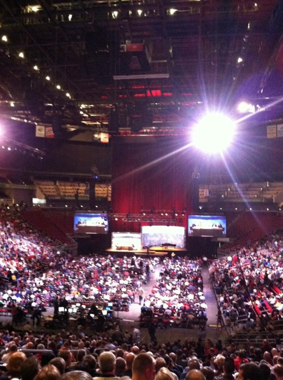 KFC Yum! Center Section 110 Concert Seating