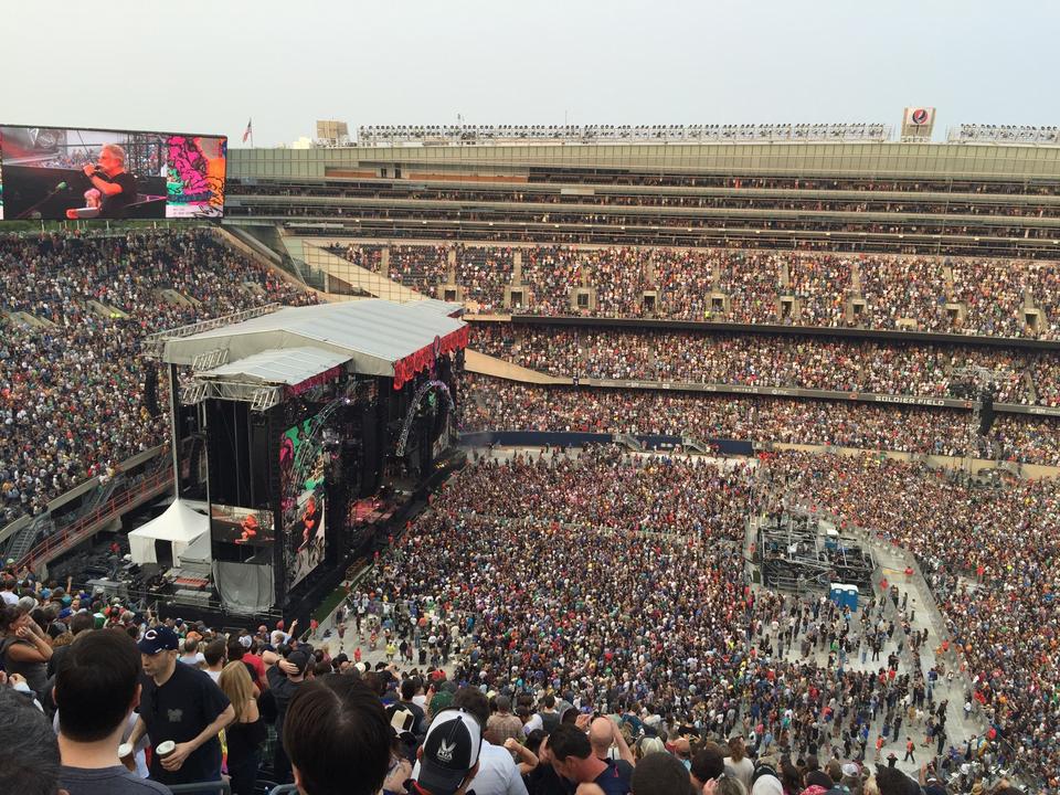section 439, row 28 seat view  for concert - soldier field