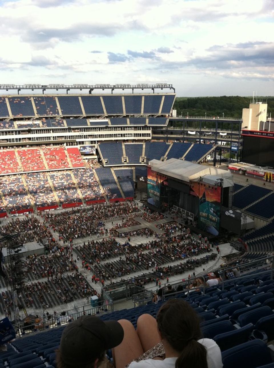section 331, row 14 seat view  for concert - gillette stadium