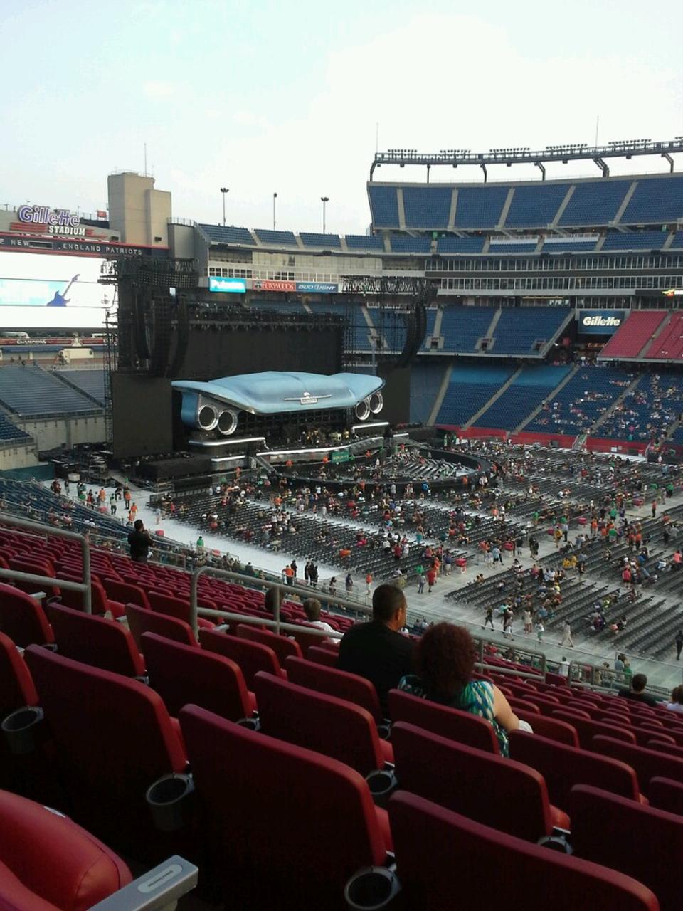 section cl7, row 21 seat view  for concert - gillette stadium