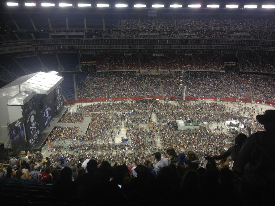 section 311, row 24 seat view  for concert - gillette stadium