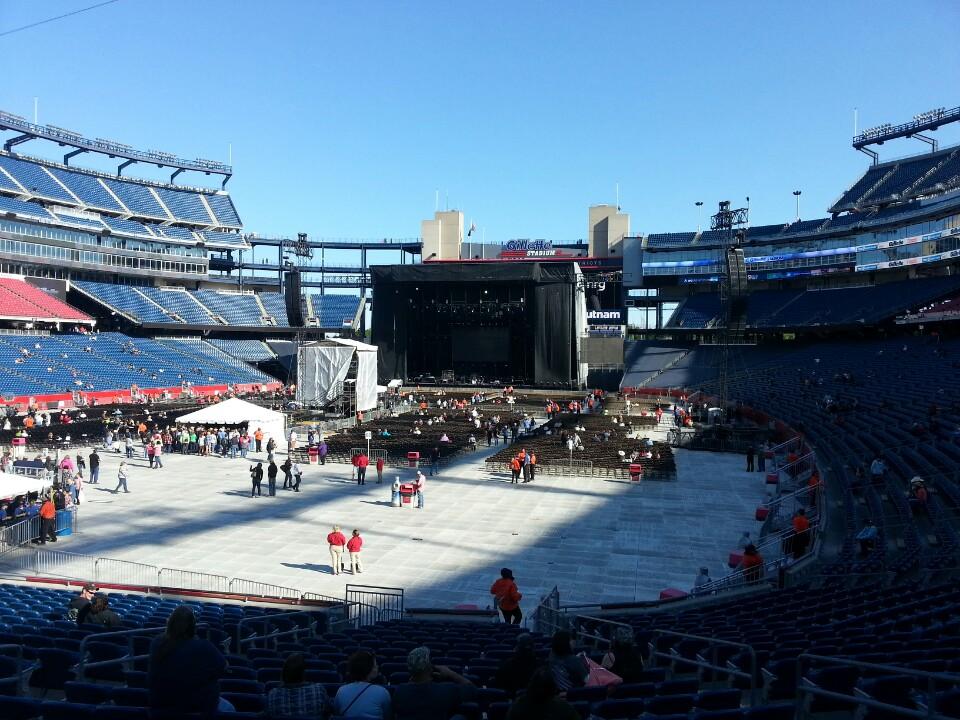 Gillette Stadium Section 140 Concert Seating