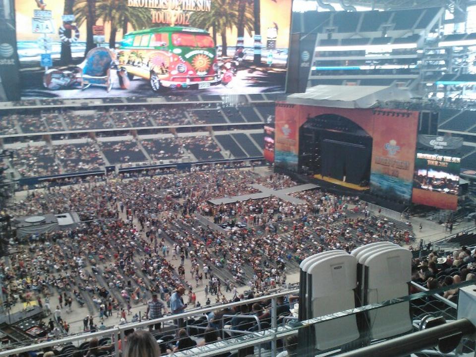 section c313 seat view  for concert - at&t stadium (cowboys stadium)