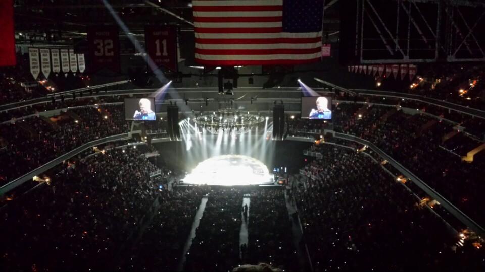 head-on concert view at Capital One Arena
