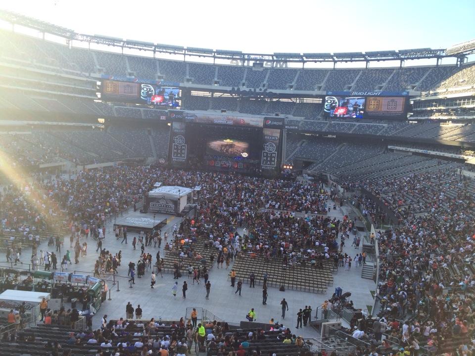 section 223 seat view  for concert - metlife stadium