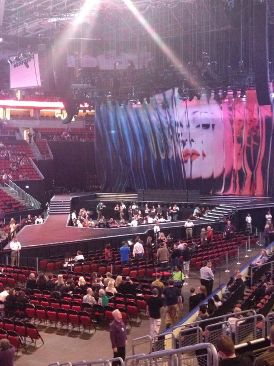 keyarena section 110 concert seating rateyourseats com key arena seating chart view