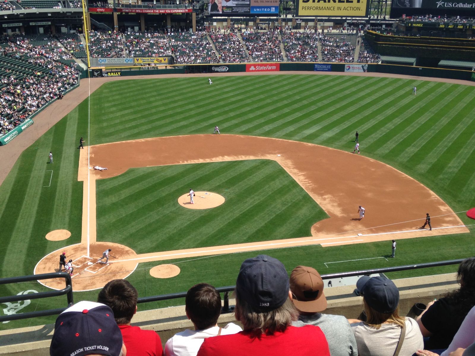 section 527, row 5 seat view  - guaranteed rate field