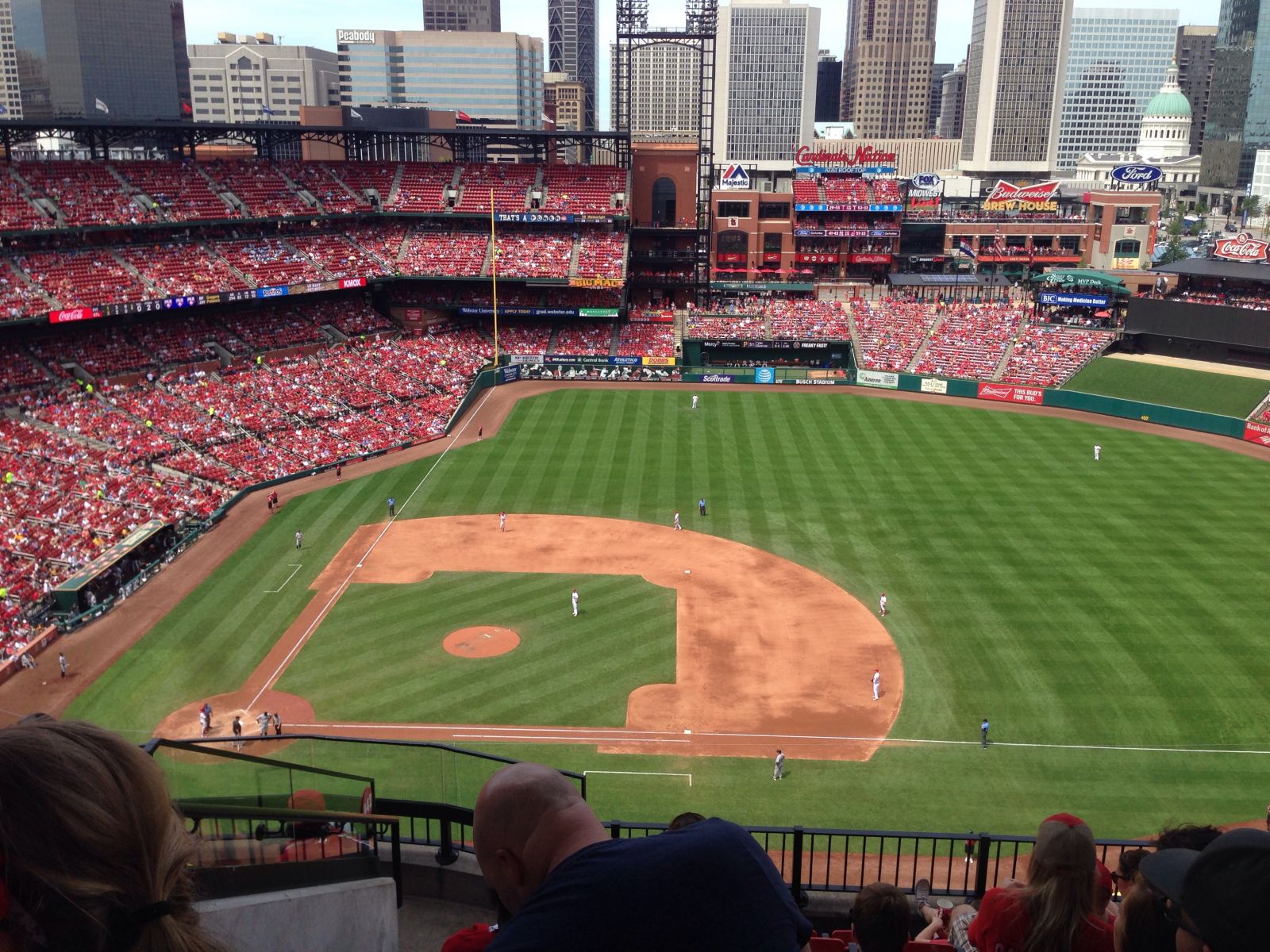 section 442, row 8 seat view  - busch stadium