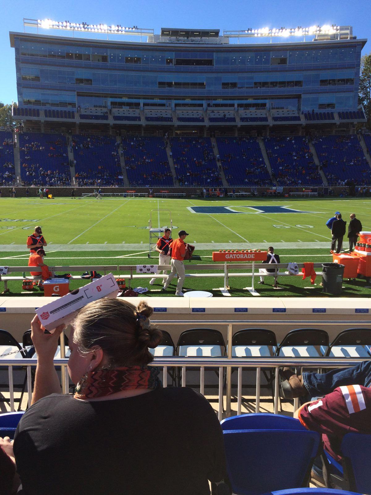wallace wade stadium section 6 rateyourseats com north carolina football stadium seating chart