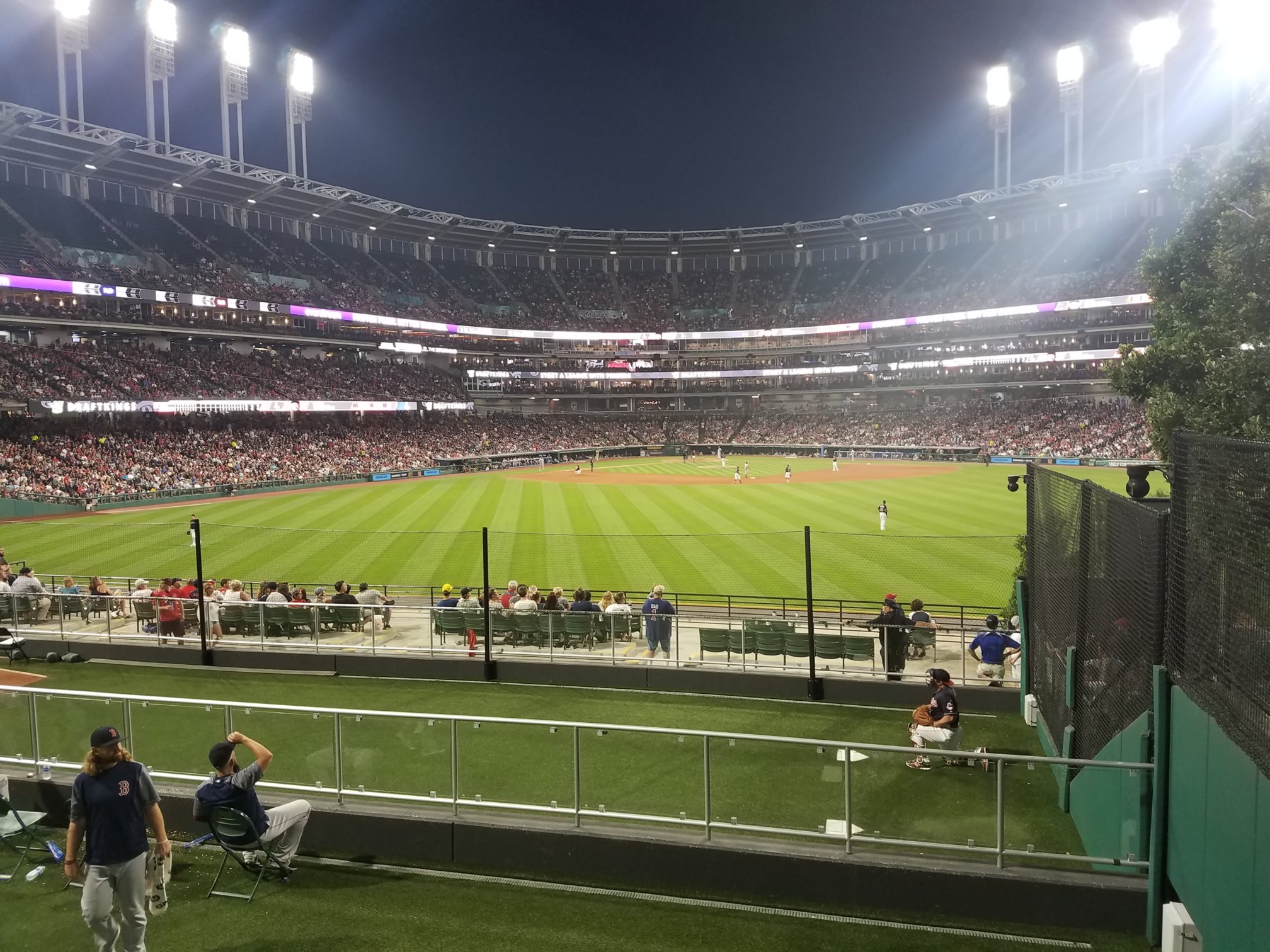 standing room only seat view  - progressive field