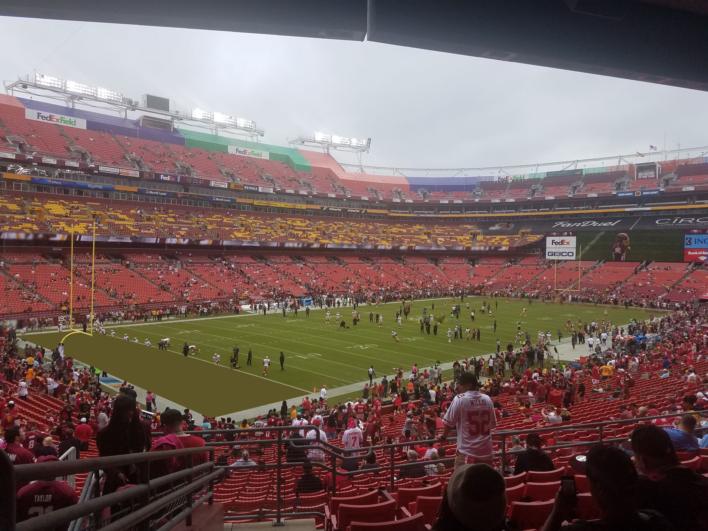 section 227, row 8 seat view  - fedexfield