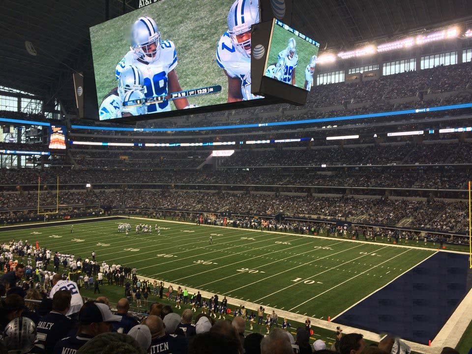 section 205 seat view  for football - at&t stadium (cowboys stadium)