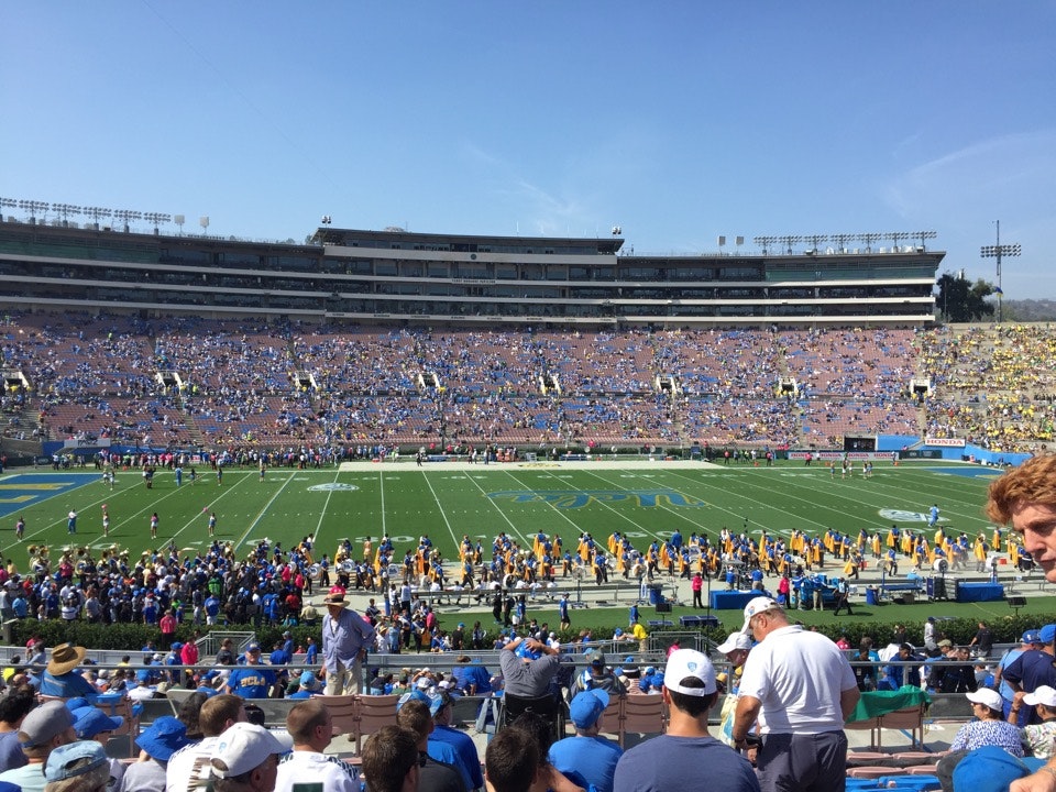 section 3, row 35 seat view  for football - rose bowl stadium