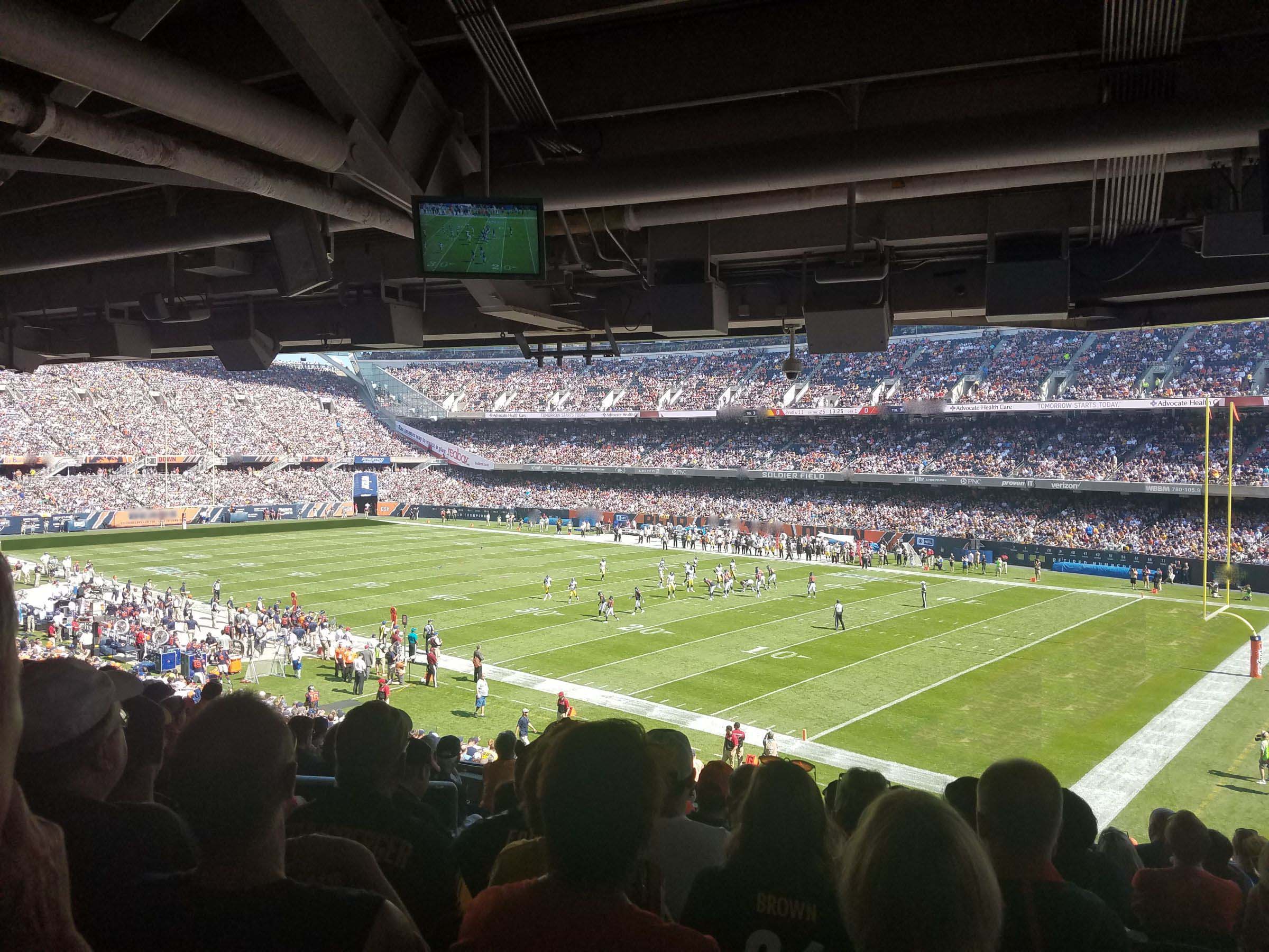 section 230, row 10 seat view  for football - soldier field