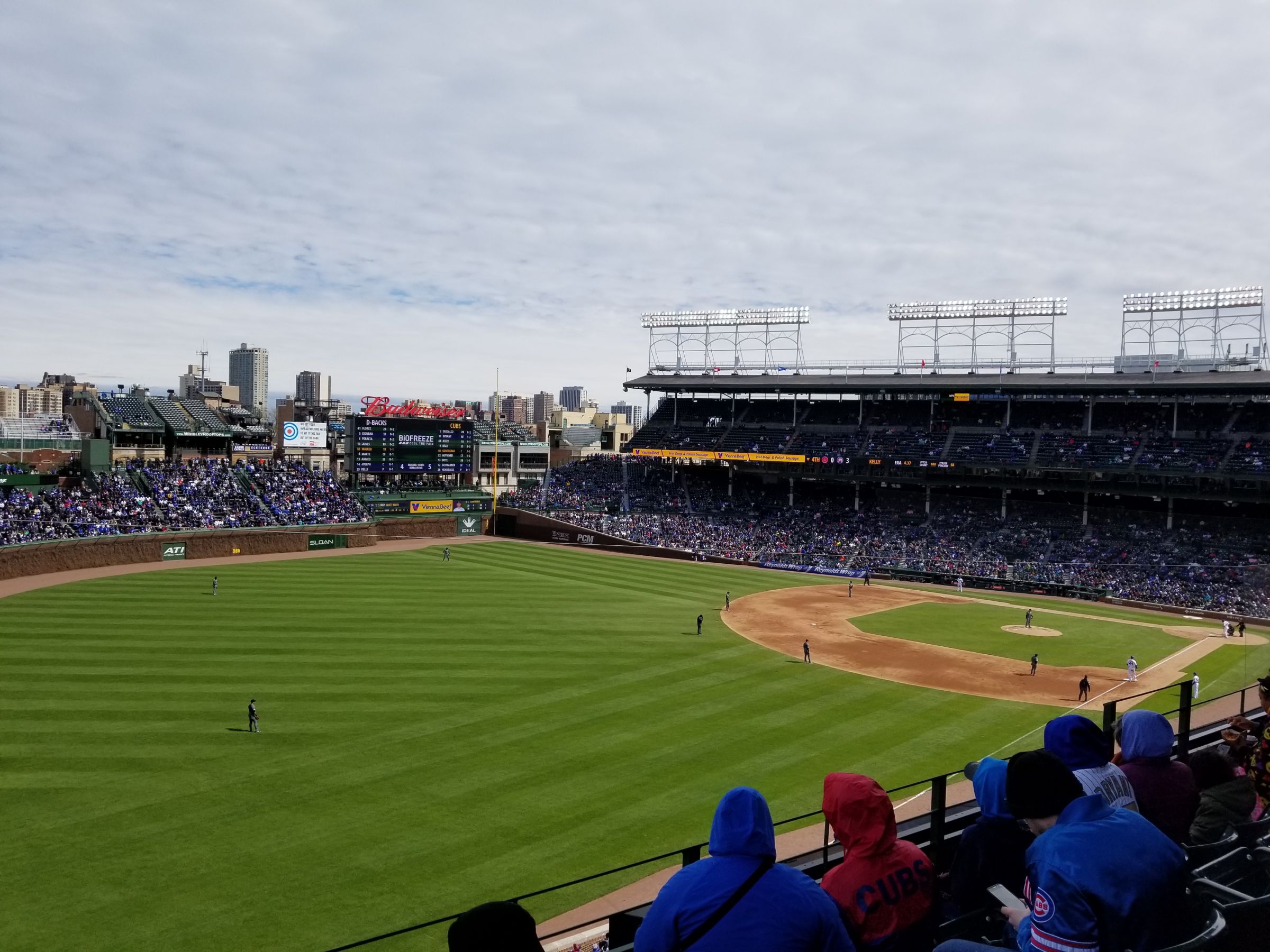 section 303, row 4 seat view  for baseball - wrigley field
