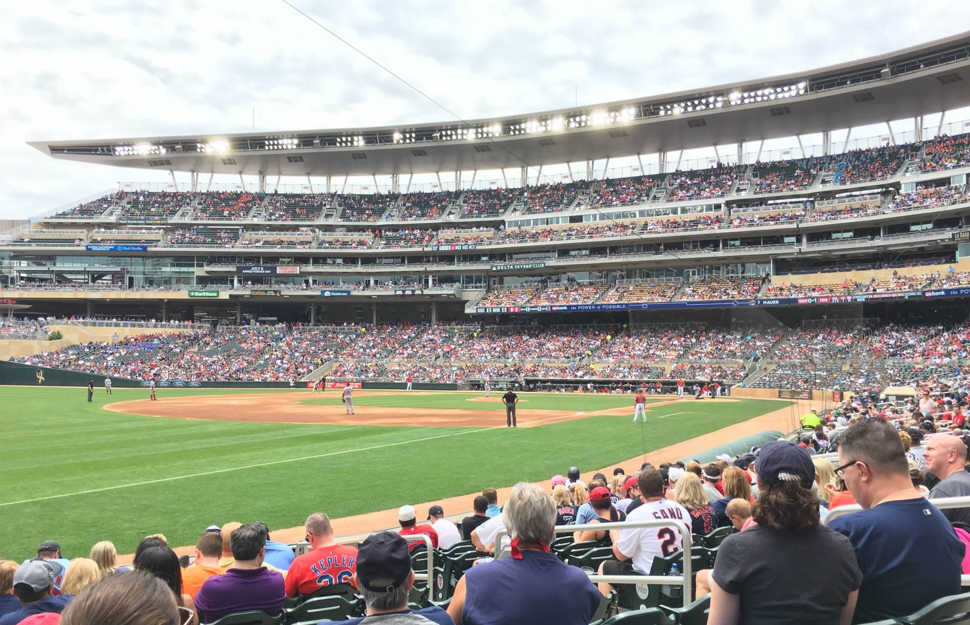 section 125, row 10 seat view  - target field