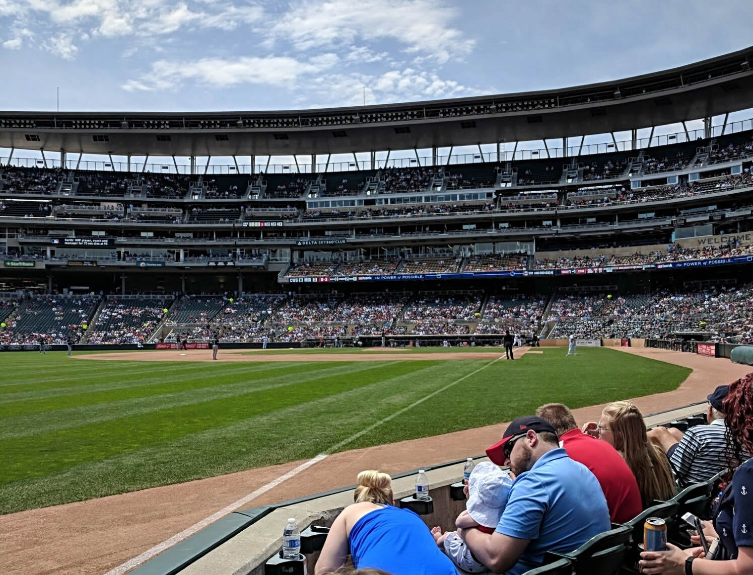 section 126, row 3 seat view  - target field
