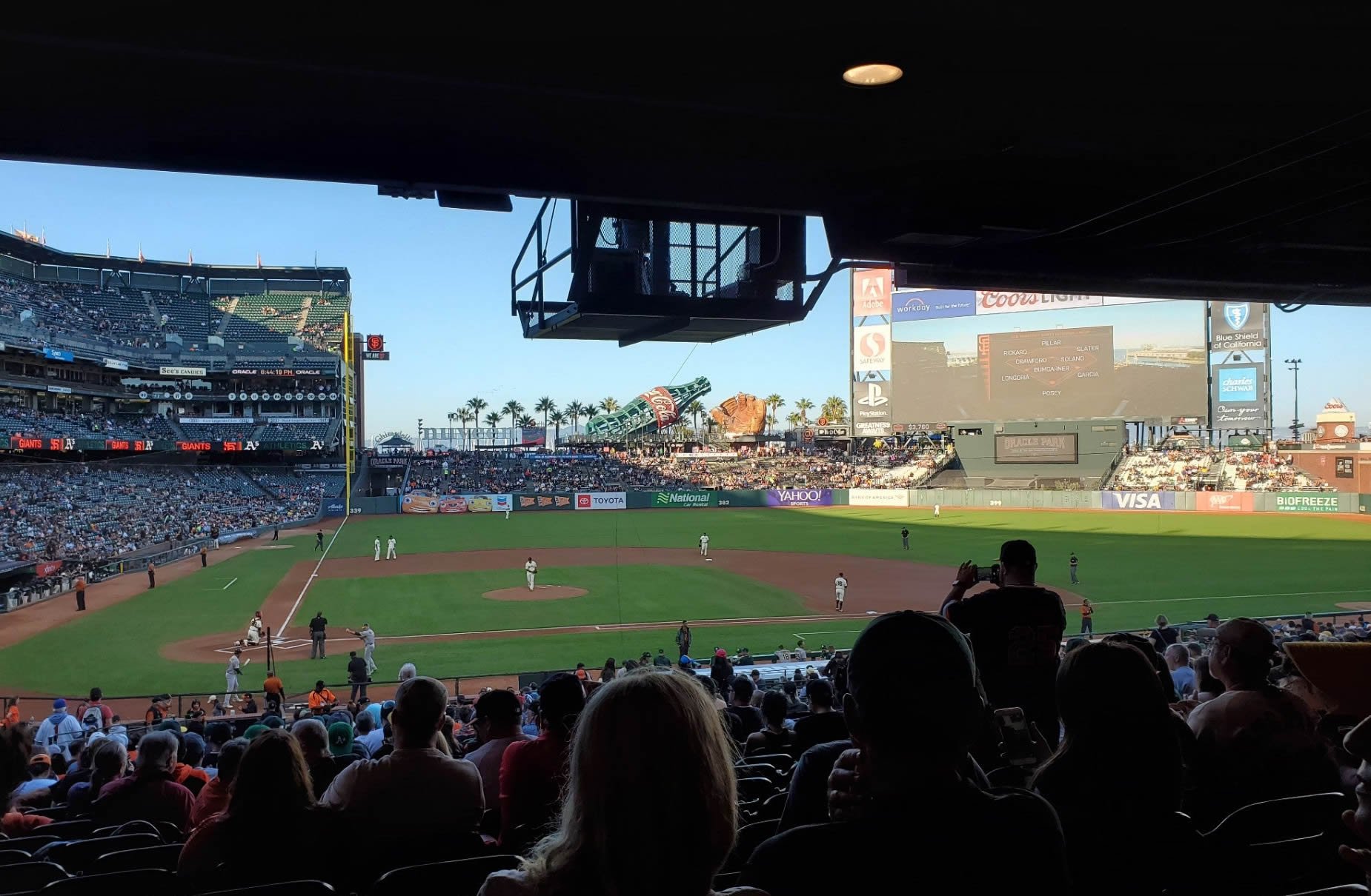 section 110, row 36 seat view  for baseball - oracle park