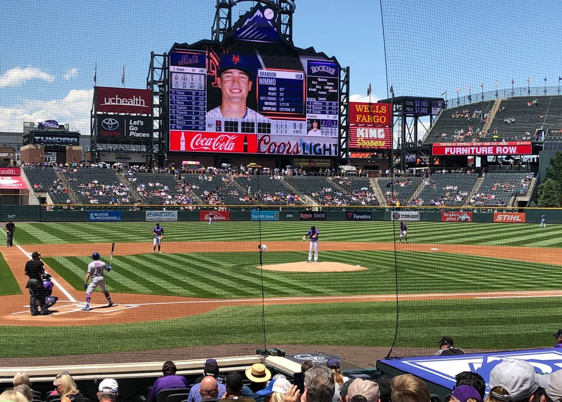 section 126, row 8 seat view  - coors field